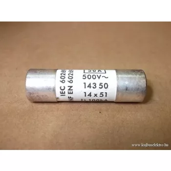   CH-14 Hengeres biztositék betét gG 16A 14x51mm - 2630009 781016 02048 BUSSC14G16