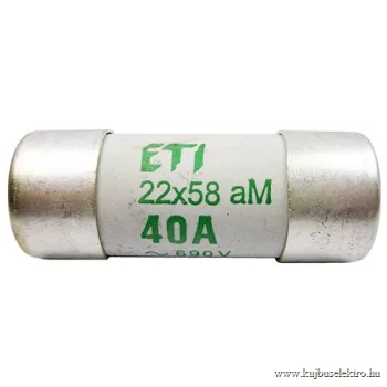 CH-22 Hengeres biztositék betét  40A 22x58mm