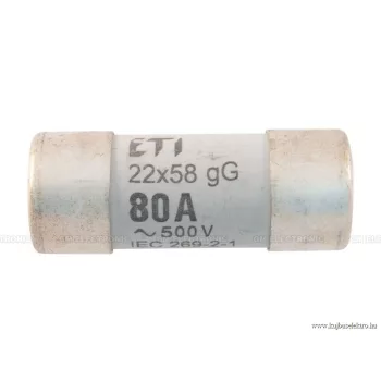 CH-22 Hengeres biztositék betét  80A 22x58mm