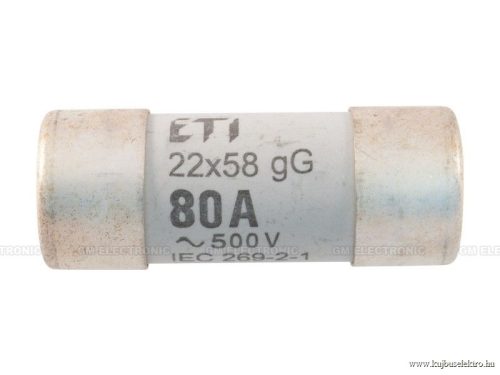 CH-22 Hengeres biztositék betét  80A 22x58mm