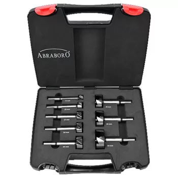   ABRABORO - 020318150508 - Forstner fúró készlet 8db 8 db-os ø15/20/25/30/35/40/45/50mm