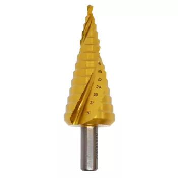   ABRABORO - 020391160638 - HSS-Tin lépcsős fúró ø 6,0 - 38,0 x 100mm