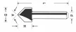 ABRABORO - 020398223011 - V-horonymaró HM ø 12,7 x 12,7