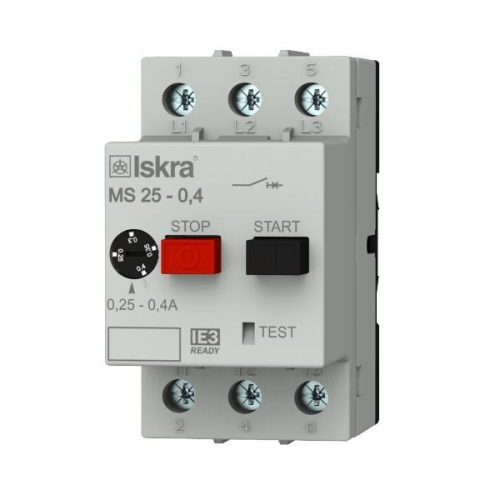 Iskra - ISKRA MS25-0,4 motorvédő 3P 0,25-0,4A - Motorvédő, 0,25-0,4A - HD Hungária - 030.107.957
