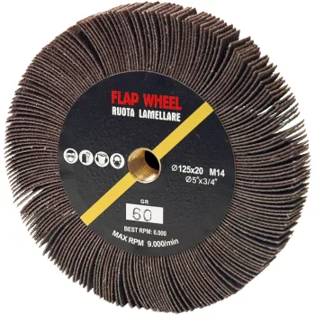   ABRABORO - 040212514080 - RLB lamellás csiszolókerék sarokcsiszolóhoz ø 125 x M14 grit 80