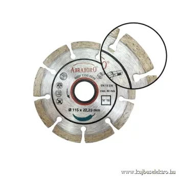   ABRABORO - 050711500016 - Gyémánttárcsa No16 ø 115 x 22,23 2