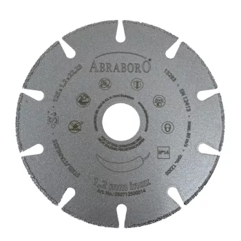   ABRABORO - 050712500014 - ABRABORO gyémántszórt vágótárcsa fém és inox ø 125 x 22,23 1,2 mm