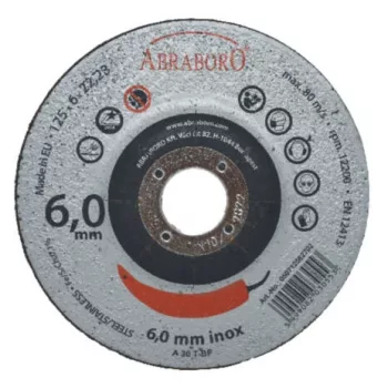  ABRABORO - 050712562702 - ABRABORO CHILI INOX fémtisztító korong ø 125 x 6 x 22,23