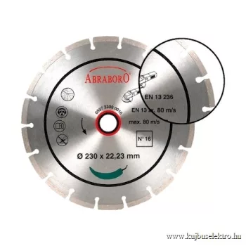   ABRABORO - 050723000016 - Gyémánttárcsa No16 ø 230 x 22,2 2,4
