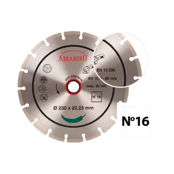   ABRABORO - 050730000016 - Gyémánttárcsa No16 ø 300 x 25,4 3