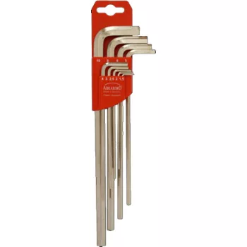   ABRABORO - 060899242856 - Imbuszkulcs készlet, hosszú 2/2,5/3/4/5/6/8/10