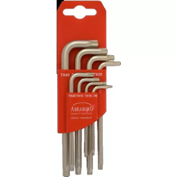   ABRABORO - 060899511380 - TORX-L készlet 8 részes TX9/10/15/20/25/27/30/40
