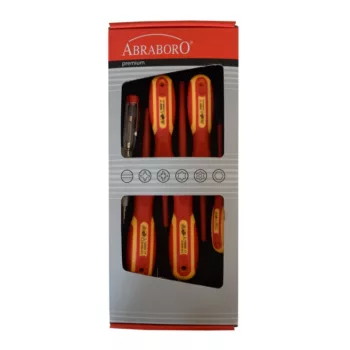   ABRABORO - 060952006000 - VDE Promo csavarhúzó készlet 3,0 x 75/4,0 x 100/5,5 x 125/PH1 x 80/PH2 x 100/mains tester