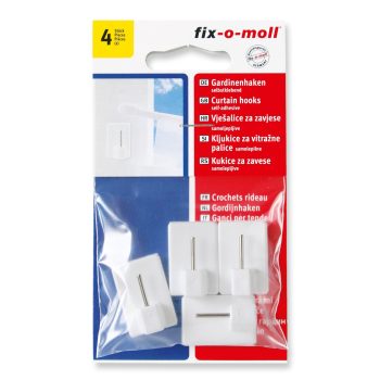   ABRABORO - 090640100001 - Öntapadó függönytartó rúd, fehér 28mm x 19mm