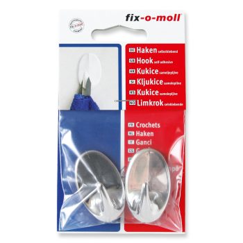   ABRABORO - 090644310100 - Öntapadó akasztó, fehér 43mm x 26mm