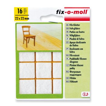   ABRABORO - 090678010000 - Csúsztatófilc, fehér 22mm x 22mm