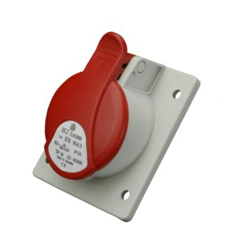   SEZ-10004772.00 - IEN 1643 - Beépíthető dugalj ferde IP 54 - 400V,16A, 4P