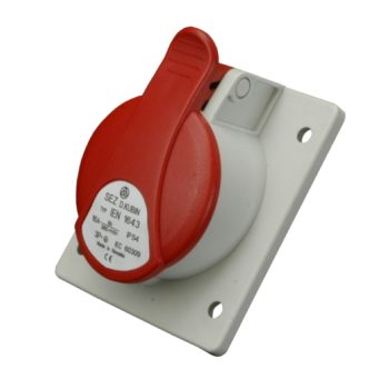   SEZ-10004773.00 - IEN 1653 - Beépíthető dugalj ferde IP 54 - 400V,16A, 5P