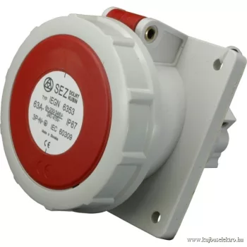   SEZ-10004883.00 - IEGN 6353 - Beépíthető dugalj ferde IP 67 - 400V, 63A, 5P