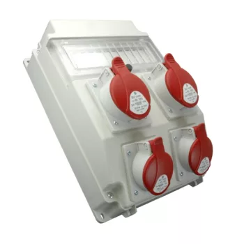   SEZ-10005702.00 - ROS 11/x-45 - Ipari kombináció 11mod. vezetékezett IP 54 - 2x16A+2x32A/4P/400V,védelem nélkül