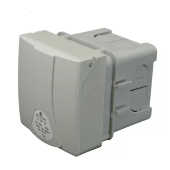   SEZ-10007365.00 - IZV 16S - Beépíthető aljzat dobozban vakolat alá IP 44 -  250V SCHUKO, 16A