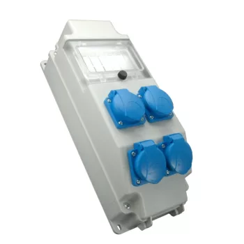   SEZ-10009896.00 - ROS 5-6/FI-01/S - Ipari kombináció, 6 modulos IP 54 - 4x250V+istič a áram-védőkapcsoló