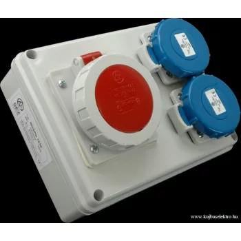   SEZ-10010548.00 - ROSPG 1630/S - Ipari kombináció IP 67  - 1x16A/4P/ 400V + 2x 250V,tömszelence TVM 16