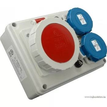   SEZ-10010558.00 - ROSPG 3231/S - Ipari kombináció IP 67  - 1x32A/5P/ 400V + 2x 250V,tömszelence TVM 21,2 x poistka 10A,