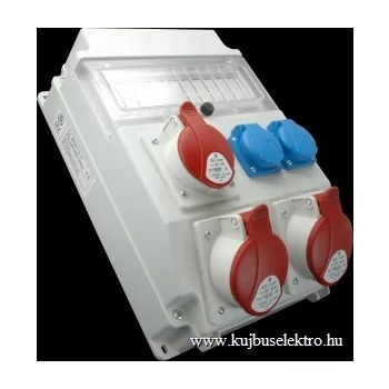   SEZ-10011236.HU - ROS 11/x-11 A/S - Ipari kombináció 11mod. vezetékezett IP 54 - 1x16A+2x32A/5P/400V+2x250V,védelem nélkül