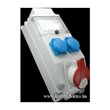   SEZ-10011246.HU - ROS 5-6/x-10 A/S - Ipari kombináció, 6 modulos,  IP 54 - 1x32A/5P/400V+2x250V (védelem nélkül)