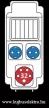 SEZ-10011246.HU - ROS 5-6/x-10 A/S - Ipari kombináció, 6 modulos,  IP 54 - 1x32A/5P/400V+2x250V (védelem nélkül)