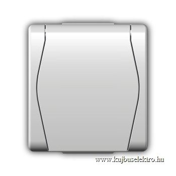 HERMES 1024-00 2P+F dugalj, fehér fedéllel IP.44