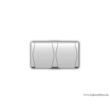 HERMES 1025-00 2x2P+F 2xdugalj, fehér fedéllel IP.44