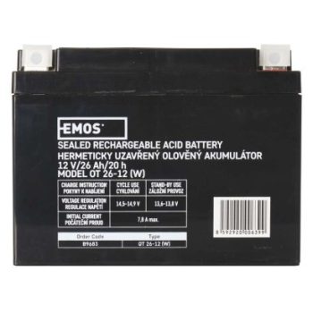 EMOS--B9683 - AKKUMULÁTOR SLA 12V 26AH L2