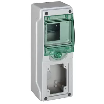   SCHNEIDER 13175 - MUREVA (Kaedra) Mini elosztó, átlátszó ajtó,  1x4 modul+1 nyílás