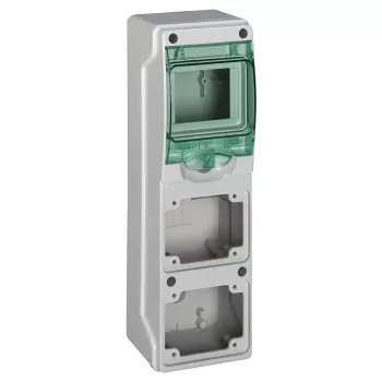   SCHNEIDER 13176 - MUREVA (Kaedra) Mini elosztó, átlátszó ajtó, 1x4 modul+2 nyílás