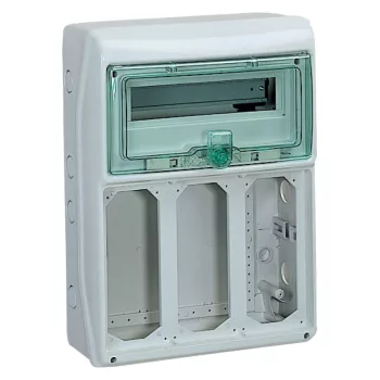  SCHNEIDER 13187 - MUREVA (Kaedra) Kiselosztó, átlátszó ajtó, 1x12 modul+3 nyílás