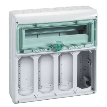   SCHNEIDER 13188 - MUREVA (Kaedra) Kiselosztó, átlátszó ajtó, 1x18 modul+4 nyílás