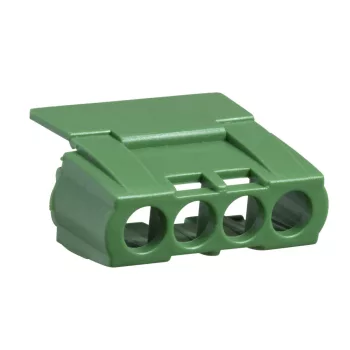   SCHNEIDER 13581 - Csatlakozóblokk (nulla-föld sín) takaró, zöld