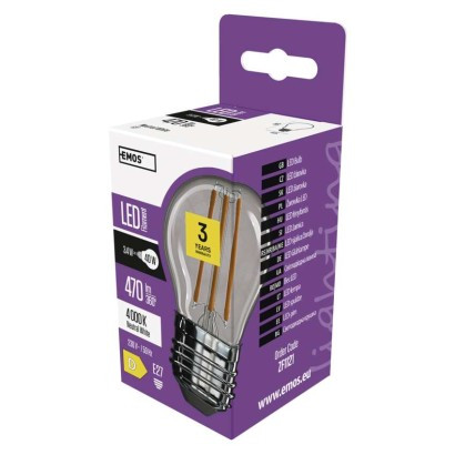 EMOS--ZF1121 - LED FLM IZZÓ MINI GL 3,4W(40W) 470lm E27 NW 