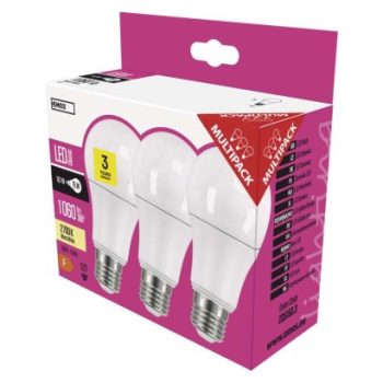   EMOS-ZQ5150.3 - LED CLS IZZÓ A60 10,7W(75W) 1060lm E27 WW 3DB - Az ár 1db termékre vonatkozik !!!