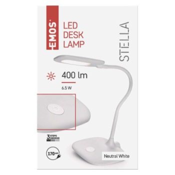 EMOS--Z7602W - LED ASZTALI LÁMPA STELLA FEHÉR