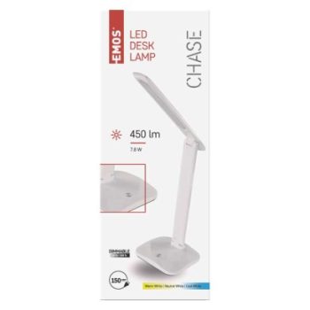 EMOS--Z7619W - LED ASZTALI LÁMPA CHASE FEHÉR