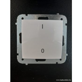 CARLA-1719-10 Kétpólusú kapcsoló 0-I jellel FEHÉR