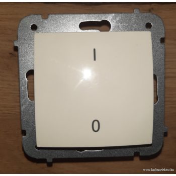 CARLA-1719-11 Kétpólusú kapcsoló 0-I jellel KRÉM