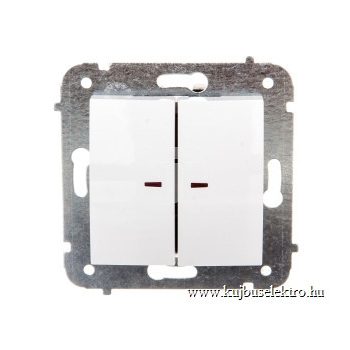 CARLA-1724-10 Csillárkapcsoló jelzőfénnyel  FEHÉR