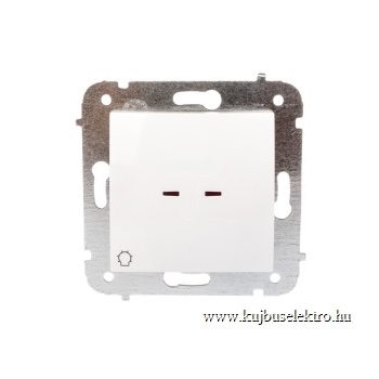   CARLA-1726-10 Nyomógomb jelzőfénnyel, lámpajellel  FEHÉR