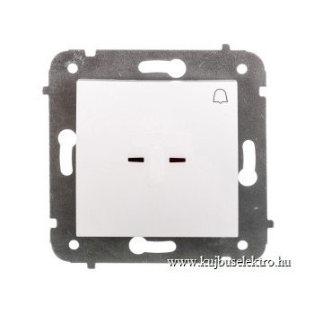   CARLA-1727-10 Nyomógomb jelzőfénnyel, csengőjellel  FEHÉR