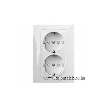 CARLA-1738-00 2x2P+F dugalj  FEHÉR