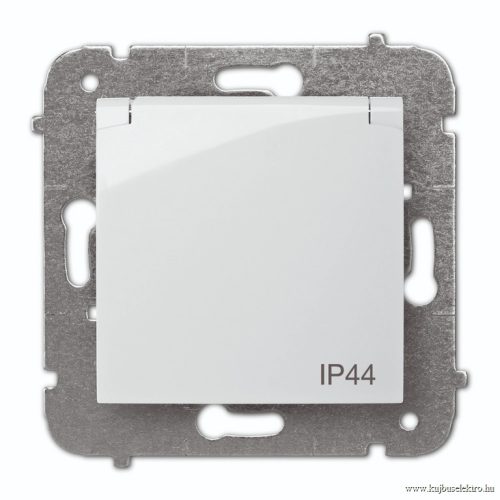 CARLA-1739-10 2P+Földelt schuko dugalj IP44 FEHÉR